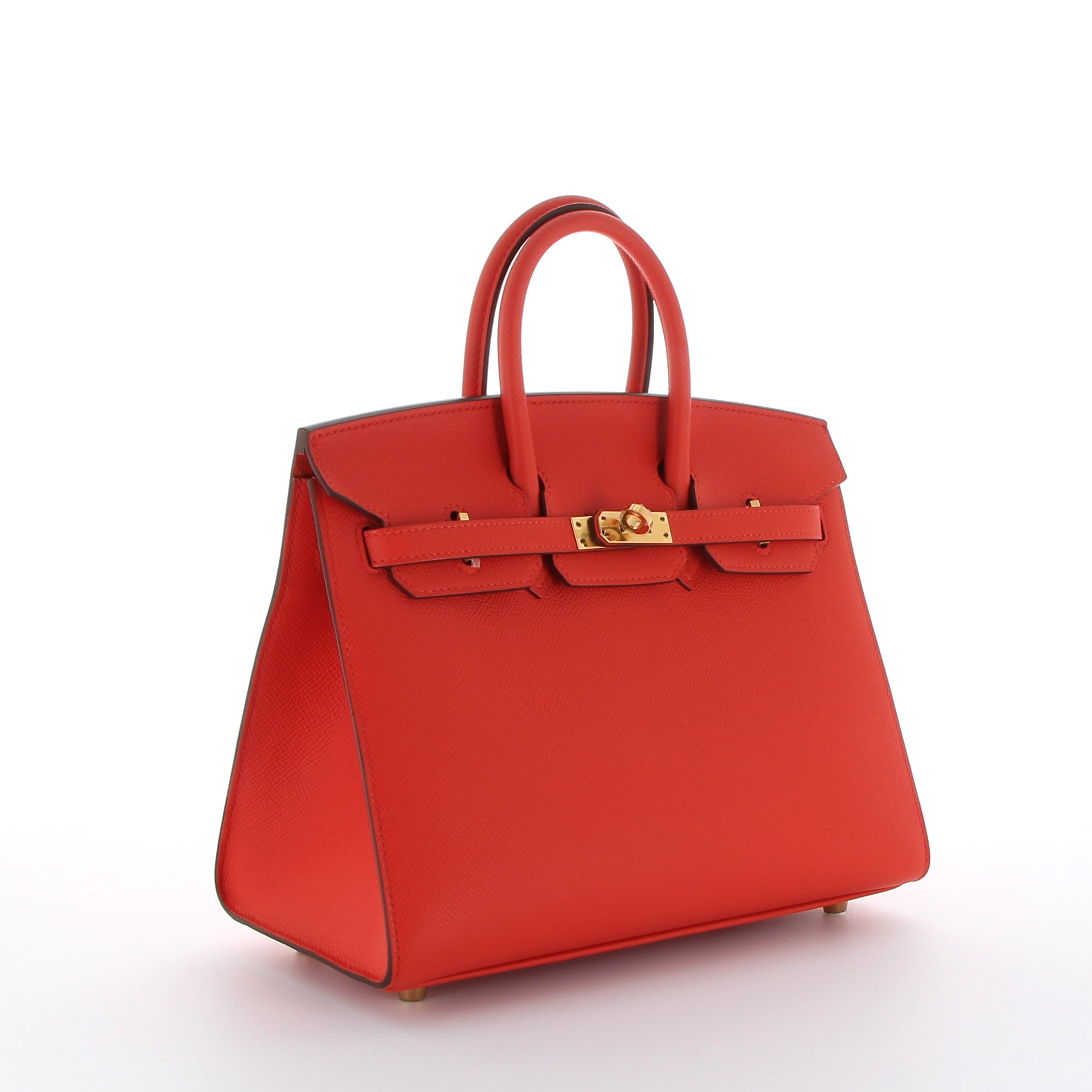 Birkin 25 capucine epsom gold hardware