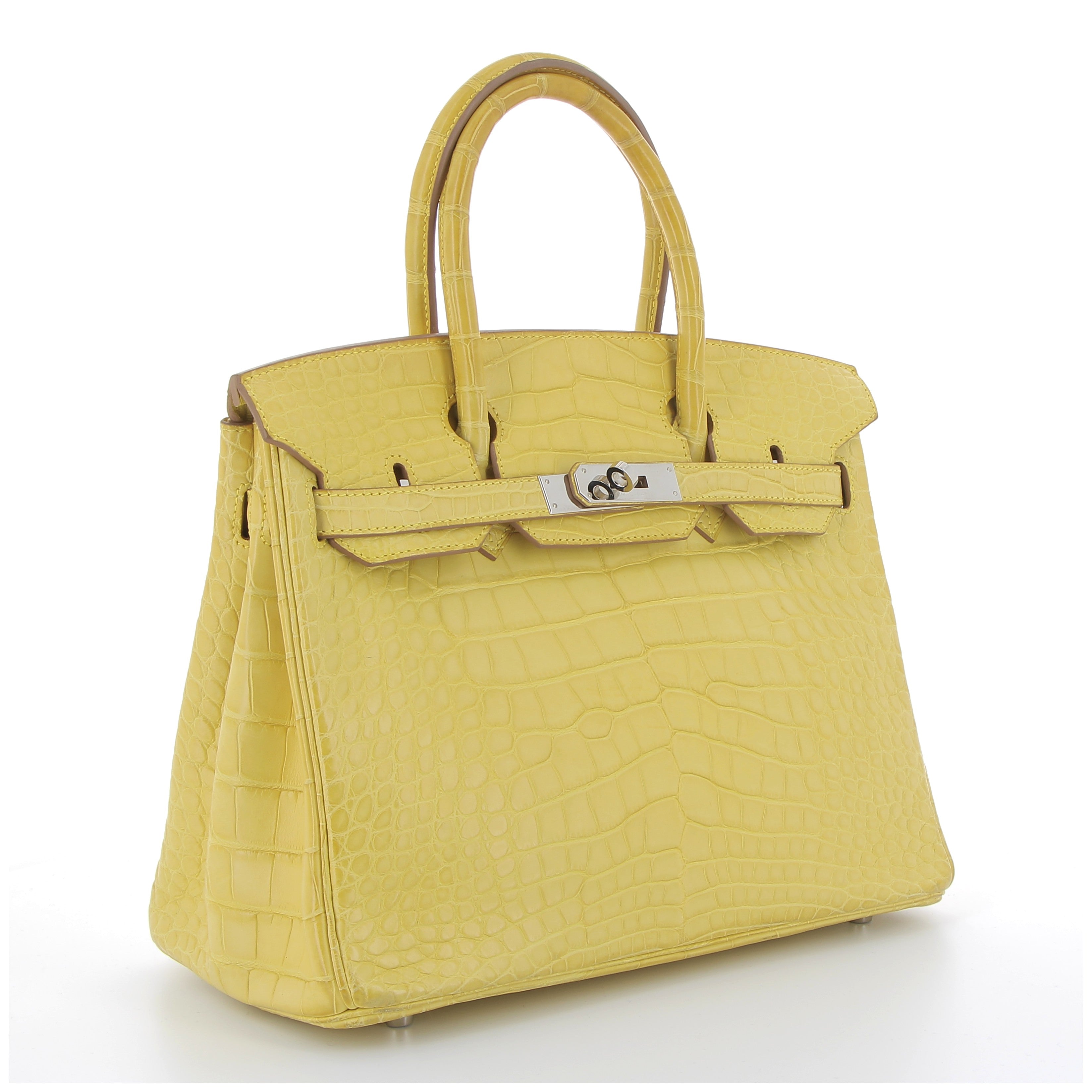 Birkin 30 Mimosa mat alligator Palladium hardware