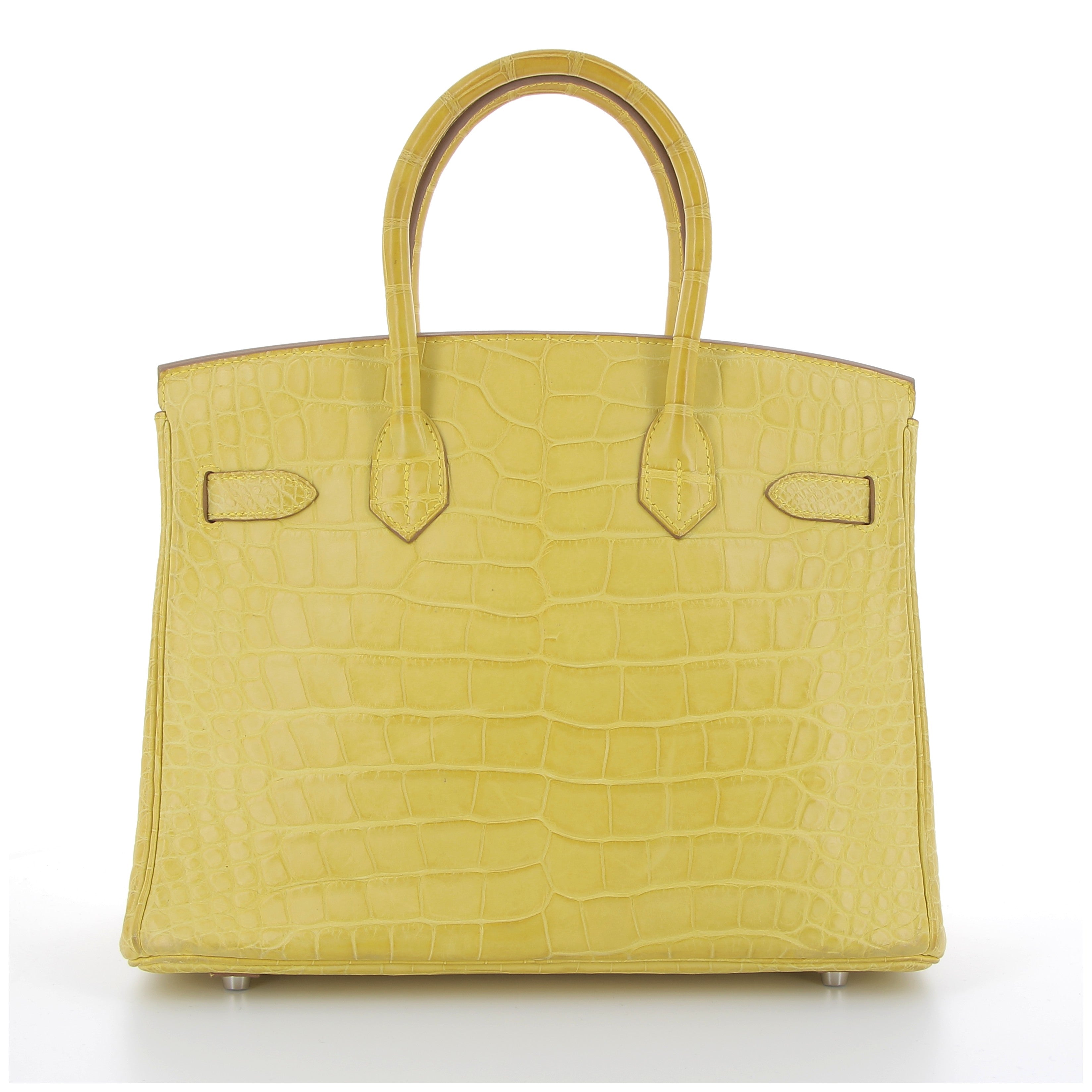 Birkin 30 Mimosa mat alligator Palladium hardware