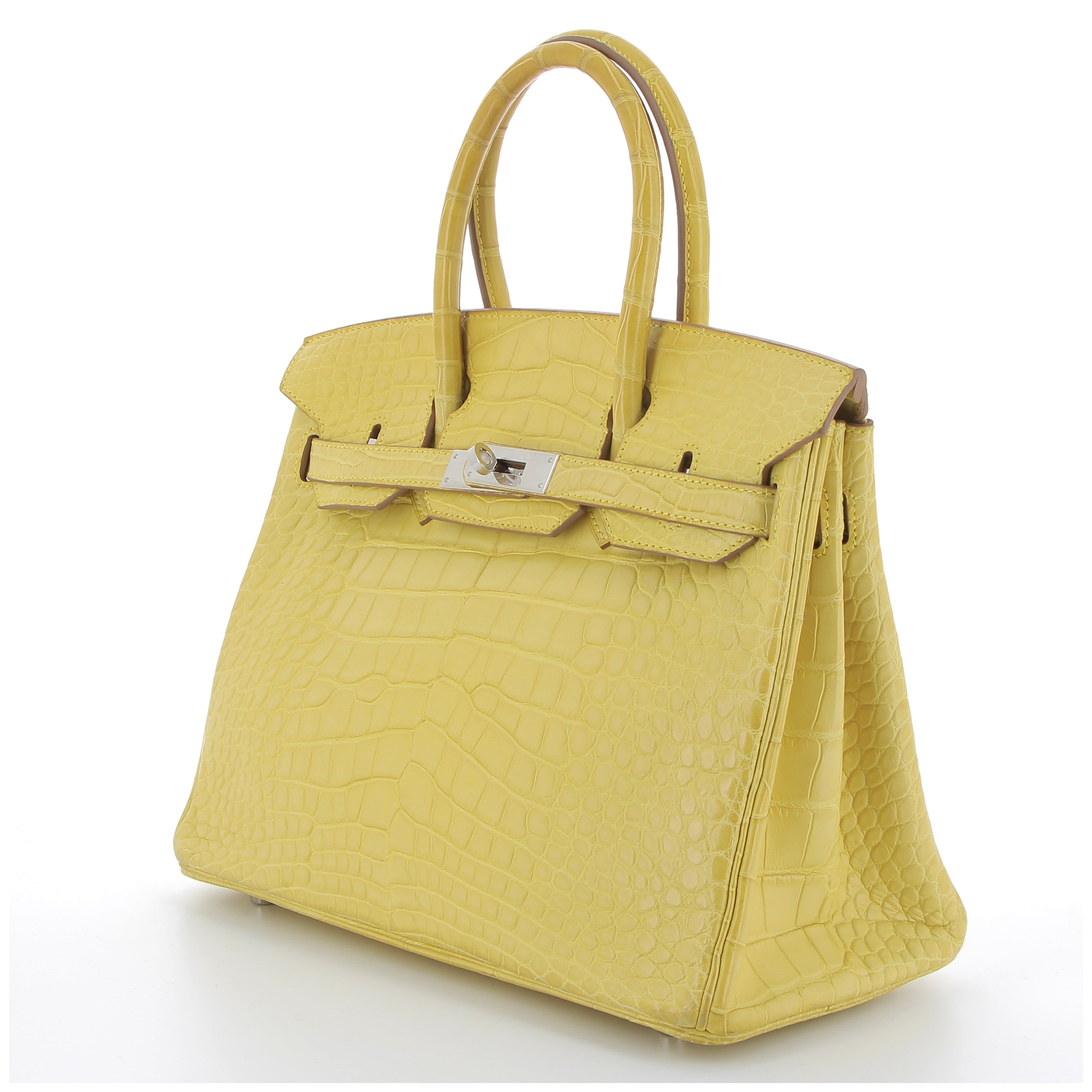 Birkin 30 Mimosa mat alligator Palladium hardware